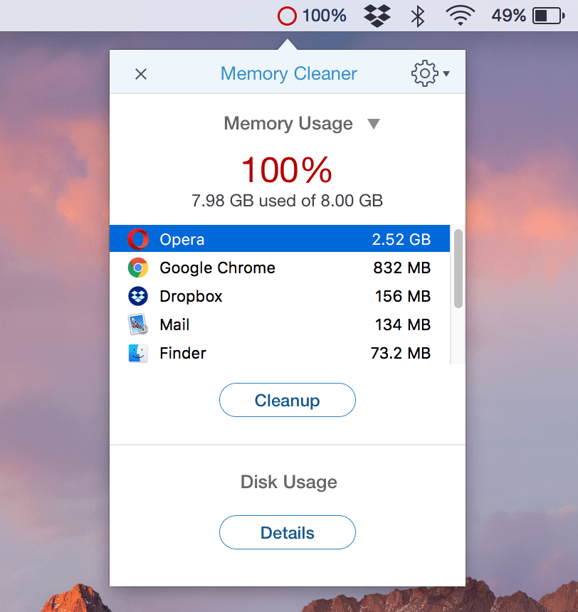 memory cleaner mac issue